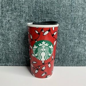 Starbucks Christmas Lights Ceramic Mug